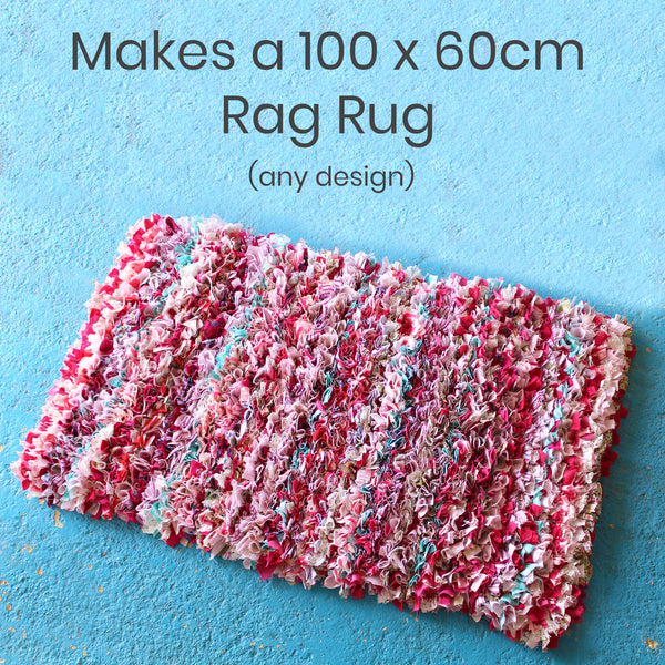 SAFAVIEH Rag Rug Turquoise/Multi Doormat 3 ft. x 4 ft