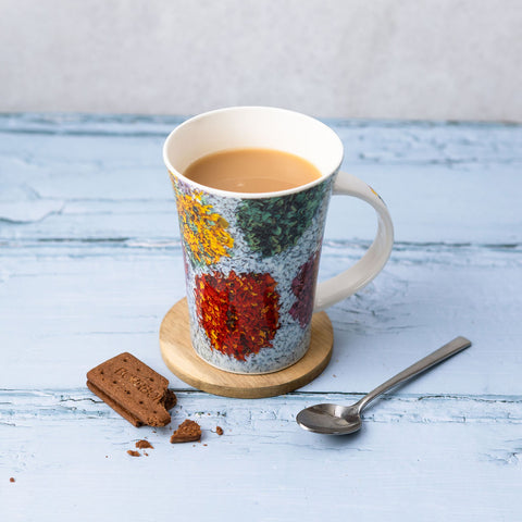 Polkadot rag rug mug for craft lovers