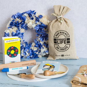 Shaggy Rag Rug Wreath Kit