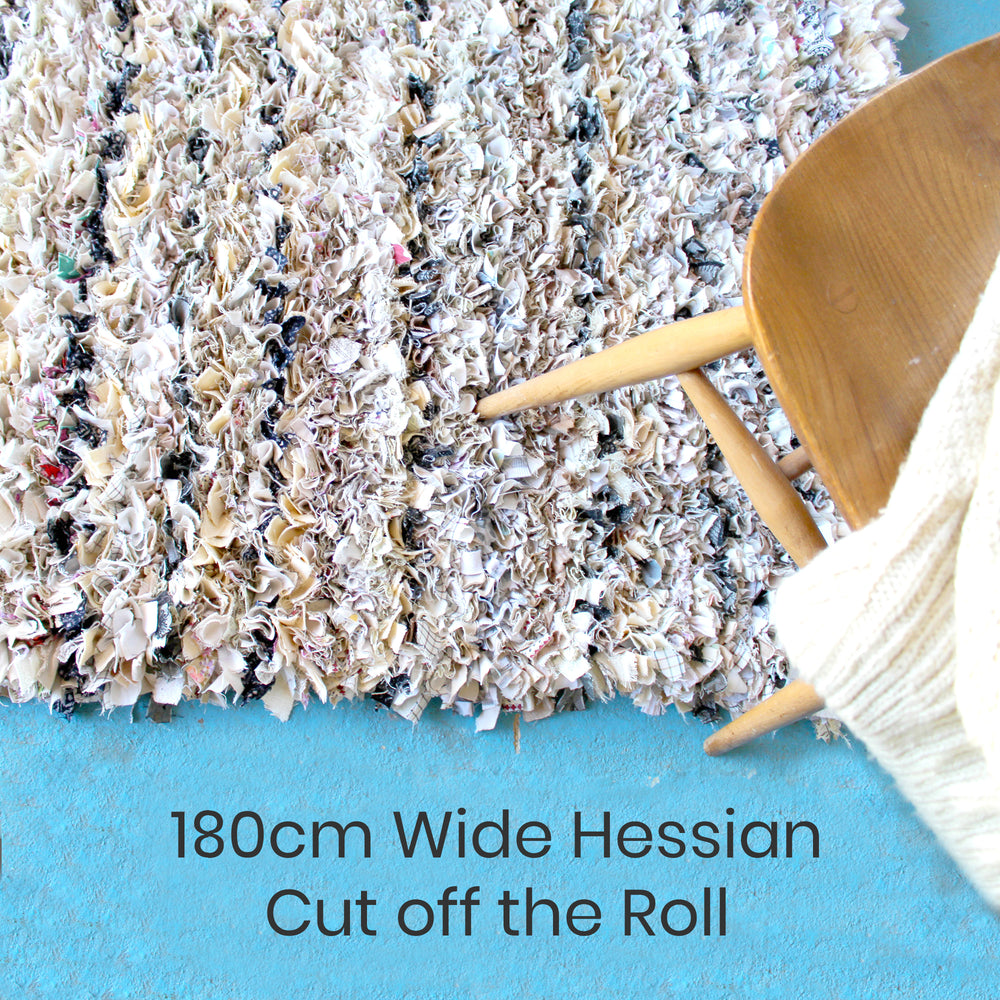 Ragged Life Rag Rug Hessian / Burlap sold per metre off the roll