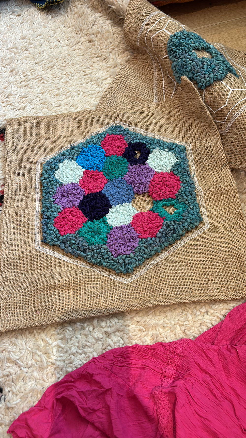 Patchwork Ragged Rug Community Rug