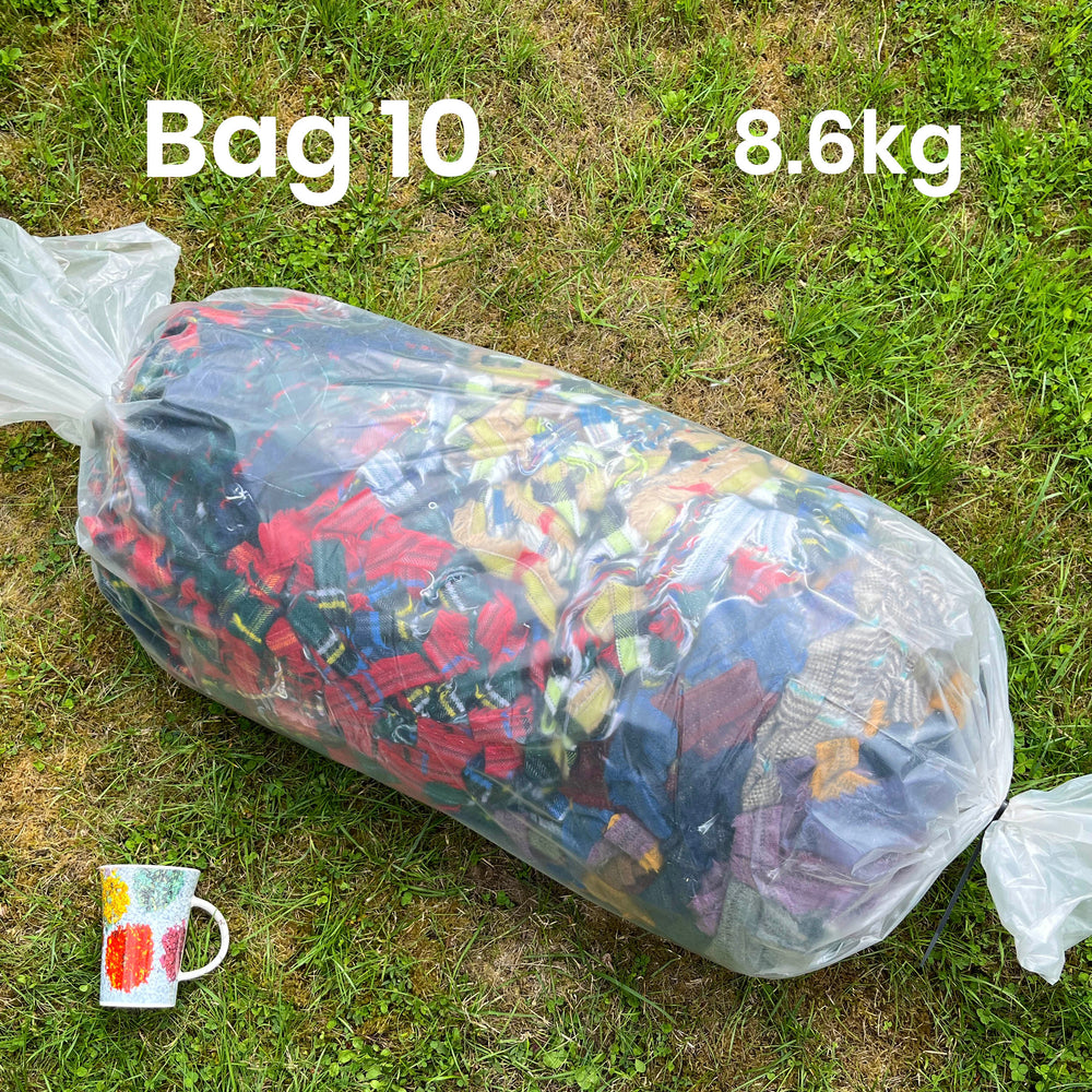 STOCK CLEARANCE - 10-15kg Bulk Wool Blanket Selvedge Yarn Bags
