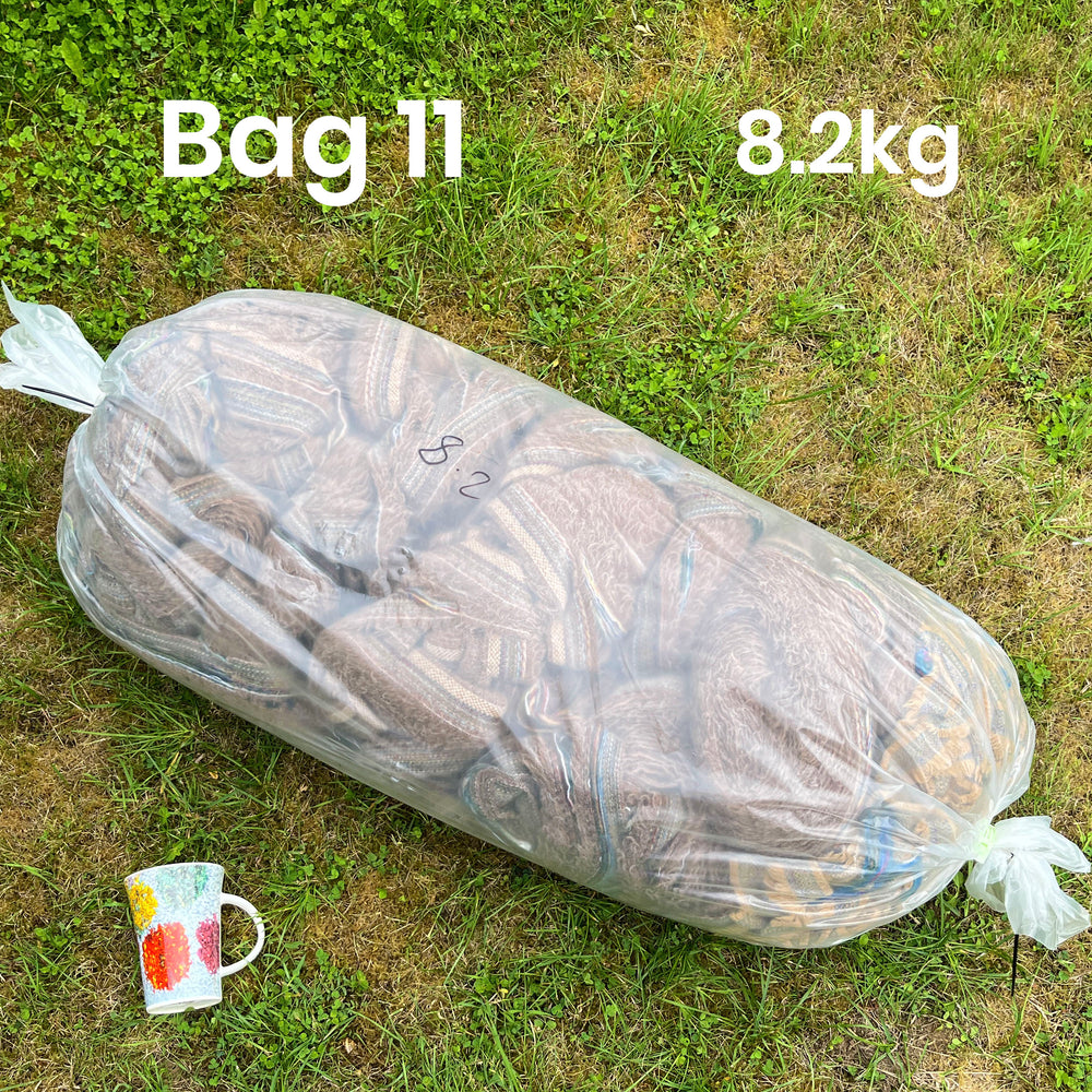 STOCK CLEARANCE - 10-15kg Bulk Wool Blanket Selvedge Yarn Bags