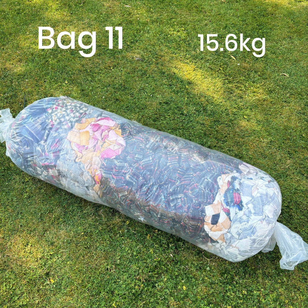 STOCK CLEARANCE - 10-15kg Bulk Wool Blanket Selvedge Yarn Bags