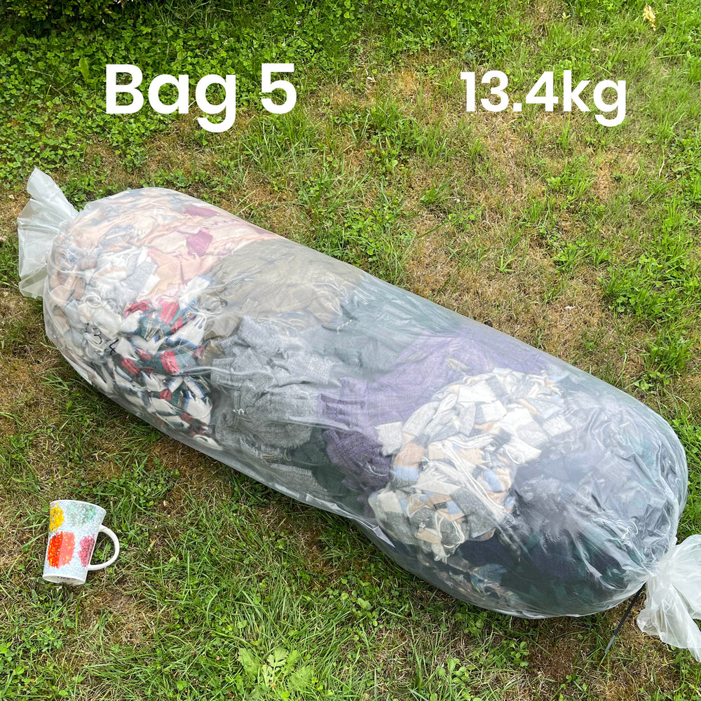 STOCK CLEARANCE - 10-15kg Bulk Wool Blanket Selvedge Yarn Bags