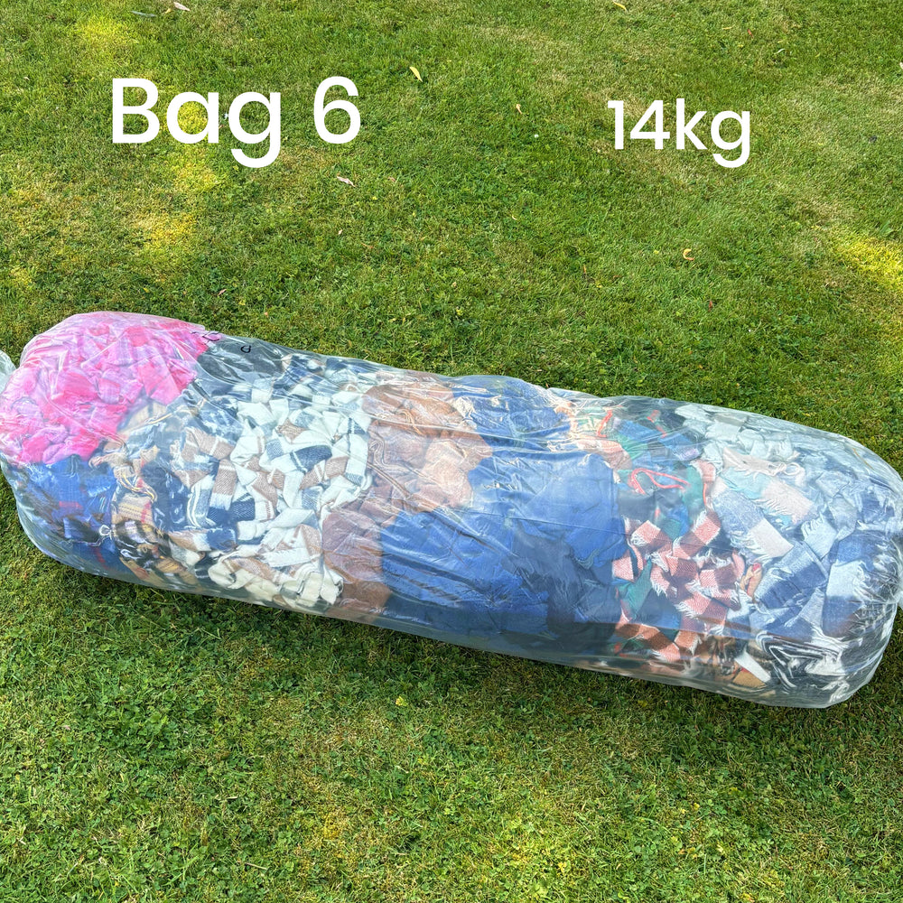 STOCK CLEARANCE - 10-15kg Bulk Wool Blanket Selvedge Yarn Bags