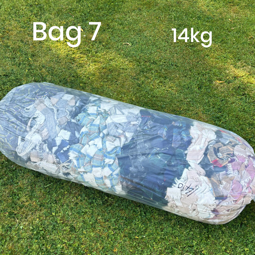 STOCK CLEARANCE - 10-15kg Bulk Wool Blanket Selvedge Yarn Bags