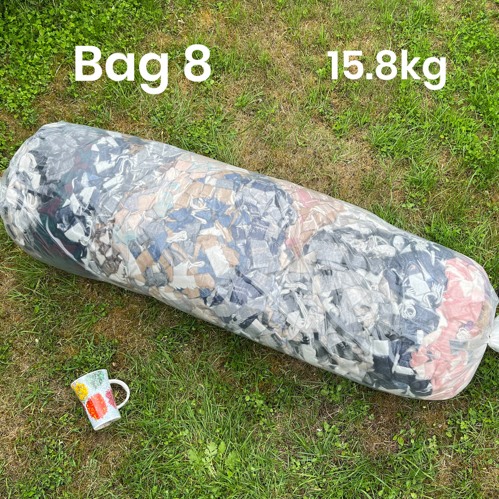 STOCK CLEARANCE - 10-15kg Bulk Wool Blanket Selvedge Yarn Bags