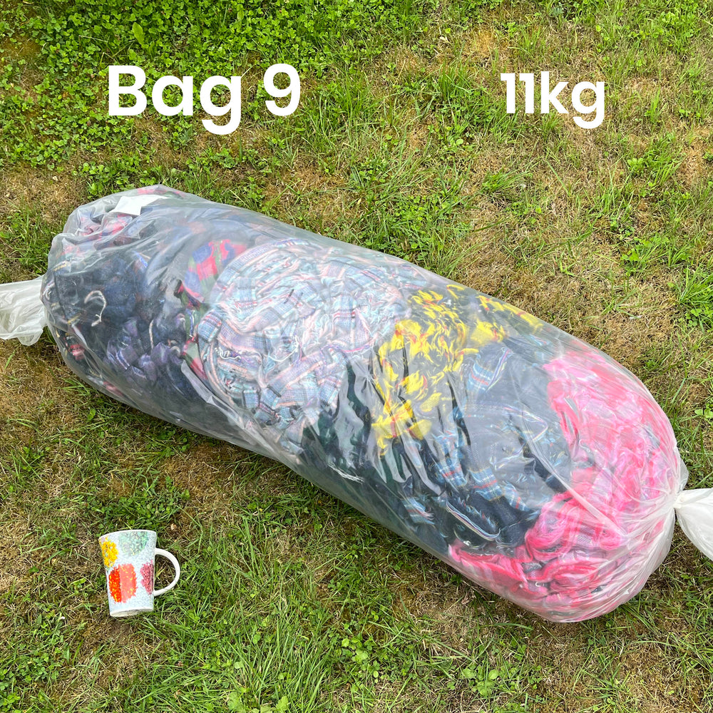 STOCK CLEARANCE - 10-15kg Bulk Wool Blanket Selvedge Yarn Bags