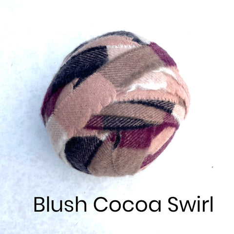 Ragged Life Pink and Purple balls of Wool Blanket Yarn for making rag rugs. Cashmere and lambswool. 