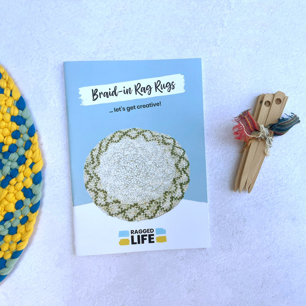 Braided Rag Rugs Kit Beginners’ Braid-In Rag Rug Kit – Tools, Instructions & Optional Fabric