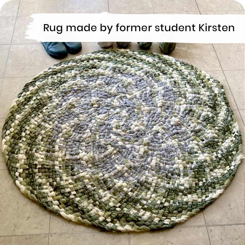Braided Rag Rugs Kit Beginners’ Braid-In Rag Rug Kit – Tools, Instructions & Optional Fabric