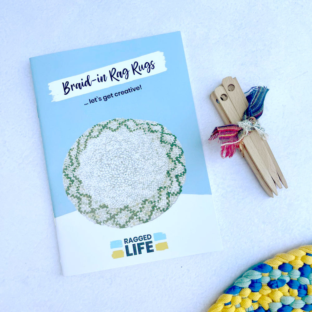 Braided Rag Rugs Kit Beginners’ Braid-In Rag Rug Kit – Tools, Instructions & Optional Fabric