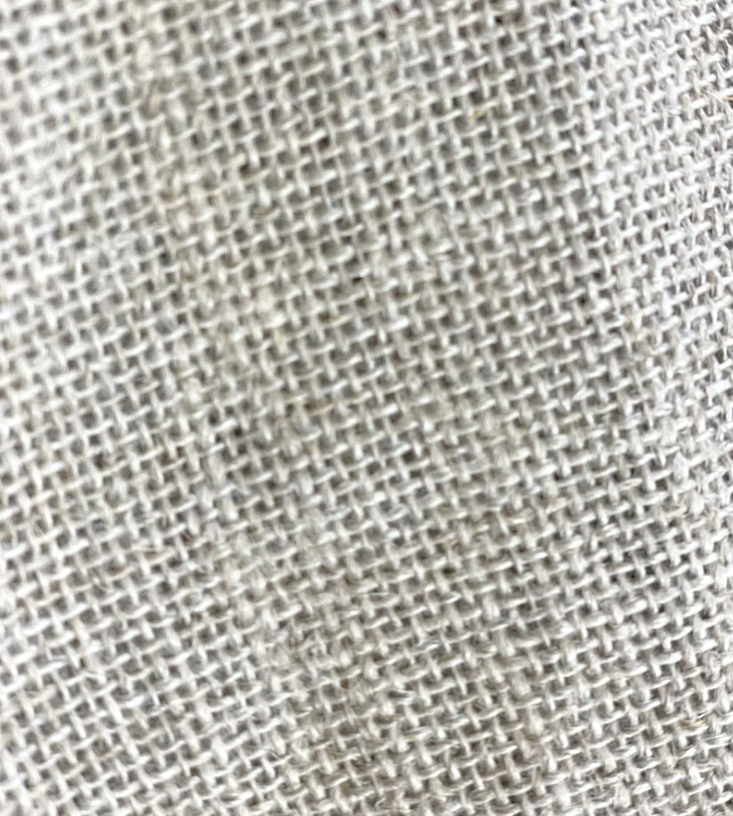 Unbleached rug Linen for rag rug making and rug hooking