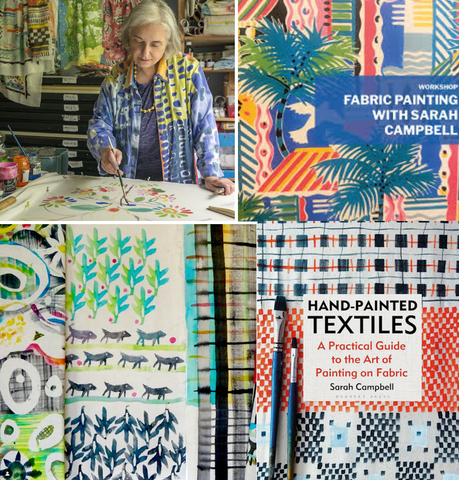 Limited Edition Guest Workshop - Fabric Painting with internationally acclaimed textile designer Sarah Campbell