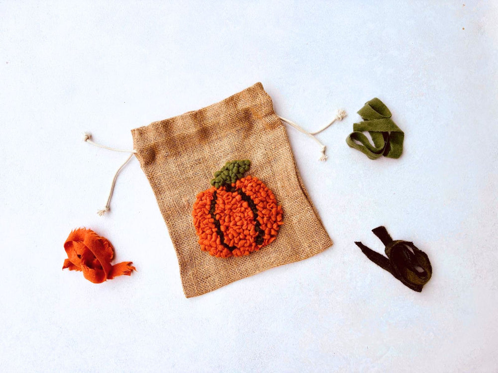 NEW! The Autumn Pumpkin Bag – A Loopy Rag Rugging Kit for Beginners 🍂