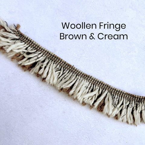 100% Woolly Fringe Trim from the British Mills - Various Shades