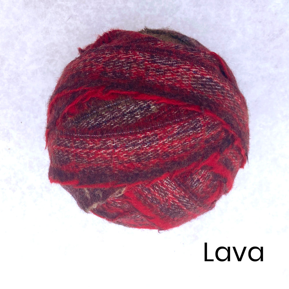 100% Wool Blanket Yarn - Reds, Oranges & Yellows