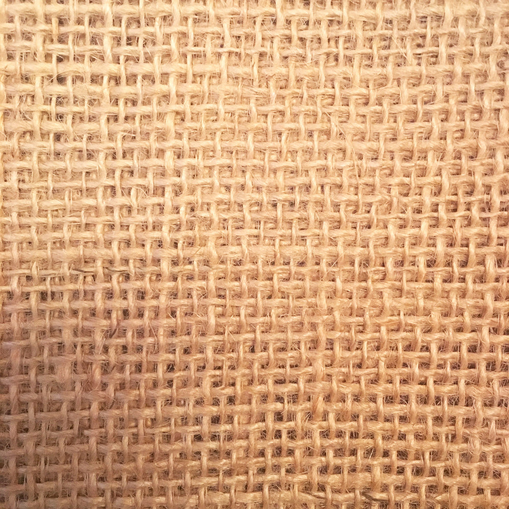 Hessian / burlap close up showing the 10 HPI weave perfect for rag rugging