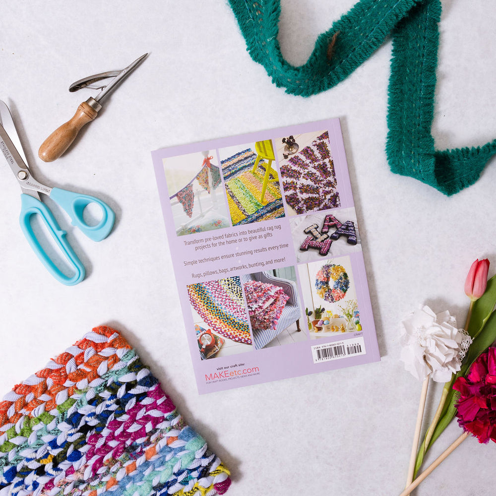 Rag Rugs, Pillows & More Book by Elspeth Jackson Back Cover
