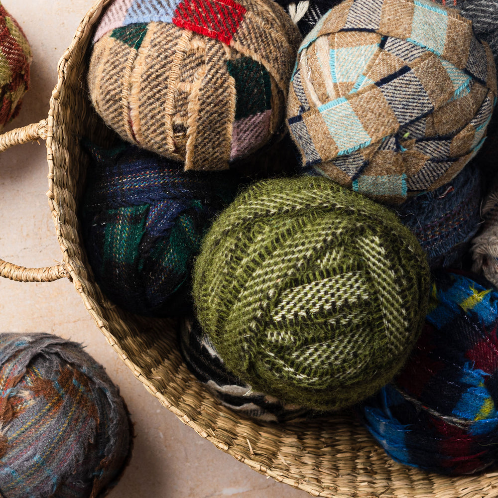 Ragged Life bargain blanket yarn balls